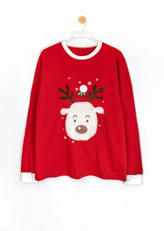 Мужская новогодняя пижама с оленем Rudolf